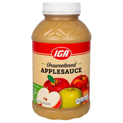 IGA Applesauce Unsweetened - 24 OZ 12 Pack
