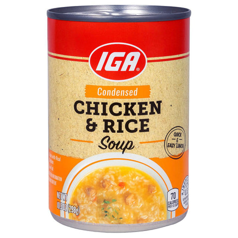 IGA Soup Chicken With Rice - 10.5 OZ 24 Pack