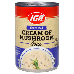 IGA Soup Cream Of Mushroom - 26 OZ 12 Pack