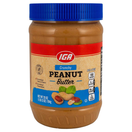 IGA Peanut Butter Crunchy - 40 OZ 6 Pack