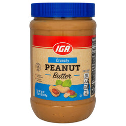 IGA Peanut Butter Crunchy - 28 OZ 12 Pack