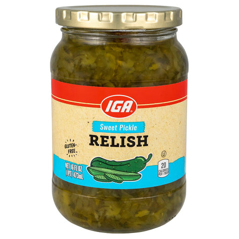 IGA Relish Sweet - 16 FZ 12 Pack