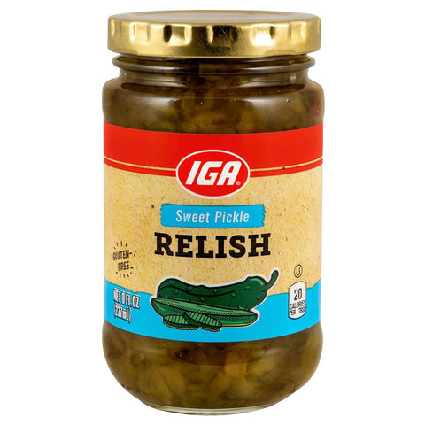 IGA Sweet Relish - 8 FZ 12 Pack