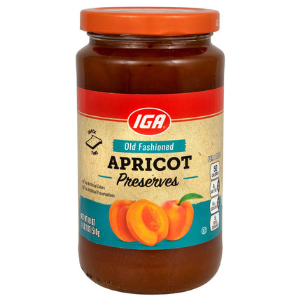 IGA Preserves Apricot - 18 OZ 12 Pack
