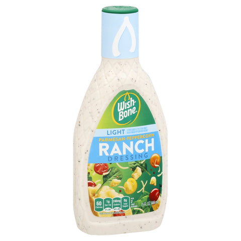 Wish-Bone Light Parmesan/Peppercorn Ranch Dressing - 15 FZ 6 Pack