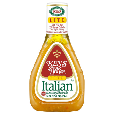 Ken's Steak House Italian Light Dressing - 16 FZ 6 Pack