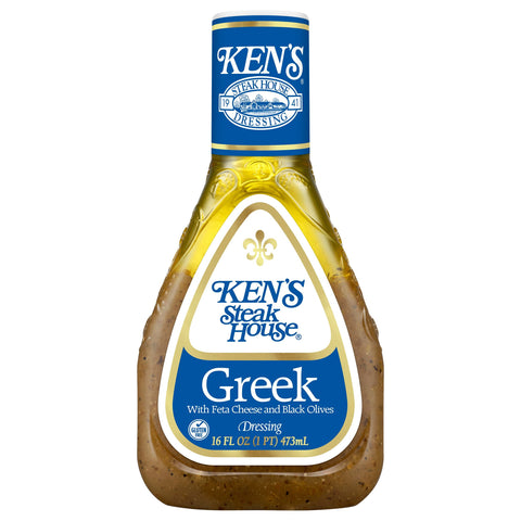 Ken's Steak House Greek Dressing - 16 FZ 6 Pack