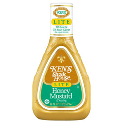 Ken's Steak House Honey Mustard Light Dressing - 16 FZ 6 Pack