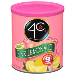 4C Pink Lemonade Mix 9 Quarts - 18.6 OZ 6 Pack