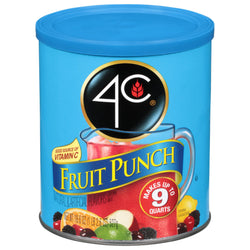 4C Fruit Punch Mix 9 Quart - 18.6 OZ 6 Pack