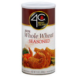 4C Bread Crumbs Whole Wheat Seasoned - 13 OZ 6 Pack