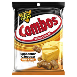 Combos Snacks Cheddar Cheese Pretzel - 6.3 OZ 12 Pack