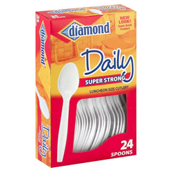 Diamond Cutlery Spoons Heavy Duty - 24 CT 24 Pack