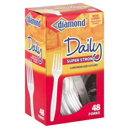 Diamond Cutlery Forks - 48 CT 12 Pack