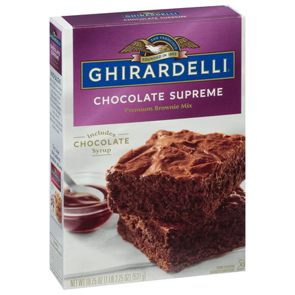 Ghirardelli Mix Brownie Chocolate Syrup - 18.75 OZ 12 Pack