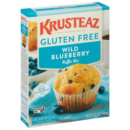 Krusteaz Gluten Free Blueberry Muffin Mix - 15.7 OZ 8 Pack
