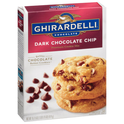 Ghirardelli Dark Chocolate Chip Cookie Mix - 16.75 OZ 12 Pack
