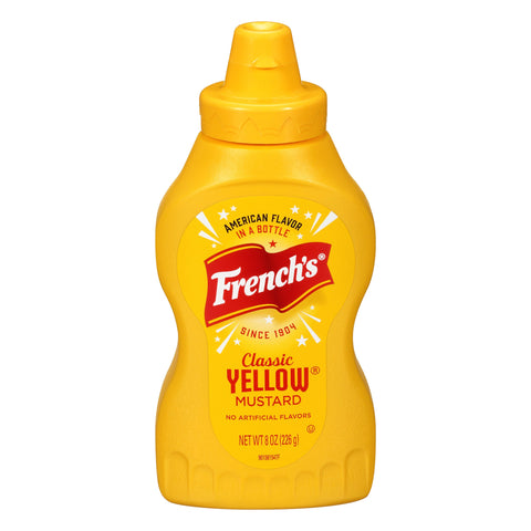 French's Mustard Yellow Squeeze - 8 OZ 20 Pack