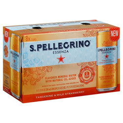 San Pellegrino Tangerine & Wild Strawberry Mineral Water - 89.2 FZ 3 Pack