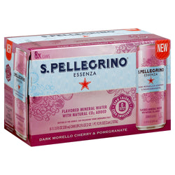 San Pellegrino Cherry & Pomegranate Sparkling Mineral Water - 89.2 FZ 3 Pack