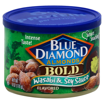 Blue Diamond Almonds Bold Wasabi & Soy Sauce - 6 OZ 12 Pack