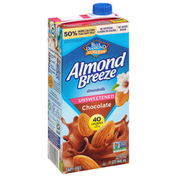 Blue Diamond Gluten Free Almond Breeze Unsweetened Chocolate - 32 FZ 12 Pack