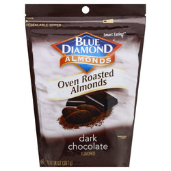 Blue Diamond Almonds Oven Roasted Dark Chocolate - 14 OZ 6 Pack