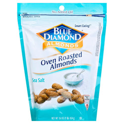 Blue Diamond Almonds Oven Roasted Sea Salt - 16 OZ 6 Pack