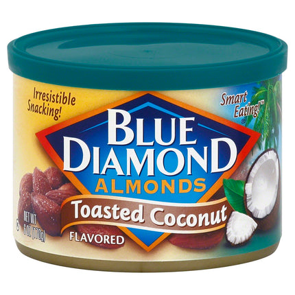 Blue Diamond Almonds Toasted Coconut - 6 OZ 12 Pack