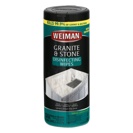 Weiman Granite & Stone Daily Wipes - 30 CT 6 Pack