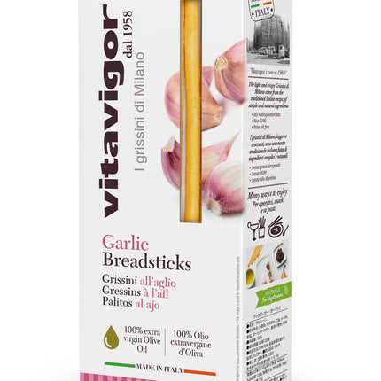 Venus Wafers Vitavigor Garlic Grissini Breadsticks - 4.4 OZ 12 Pack