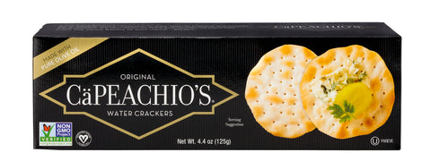 Venus Wafers CaPeachio's Original Water Crackers - 4.4 OZ 12 Pack