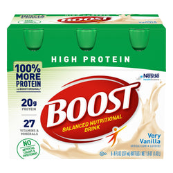 Nestle Boost High Protein Very Vanilla - 48 FZ 4 Pack
