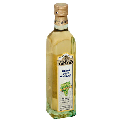 Filippo Berio White Wine Vinegar - 16.9 FZ 6 Pack