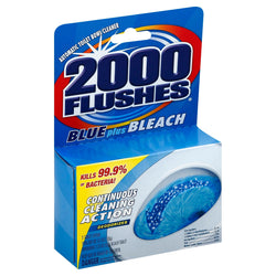 2000 Flushes Cleaner Toilet Bowl Blue With Bleach - 3.5 OZ 12 Pack