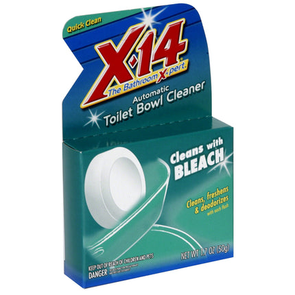 X-14 Cleaner Toilet Bowl Automatic Chlorine Clear - 1.7 OZ 12 Pack