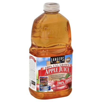 Langers 100% Juice Apple - 64 FZ 8 Pack