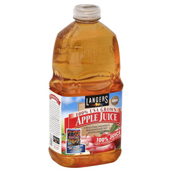 Langers 100% Juice Apple - 64 FZ 8 Pack