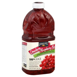 Langers 100% Juice Raspberry Cranberry - 64 FZ 8 Pack