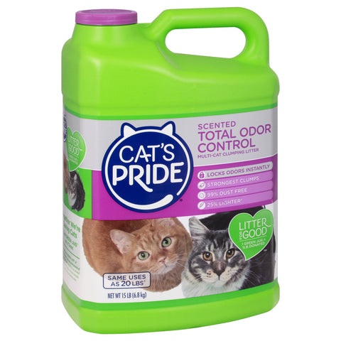 Cat's Pride Cat Litter Fresh Light Multi-Cat - 15 LB 3 Pack