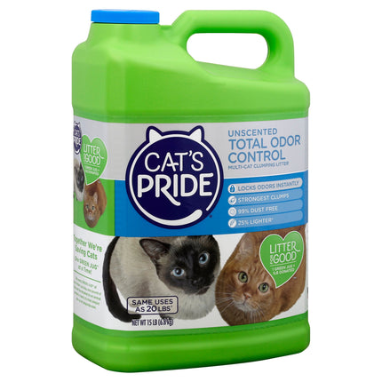 Cat's Pride Cat Litter Fresh Light Fragrance Free - 15 LB 3 Pack