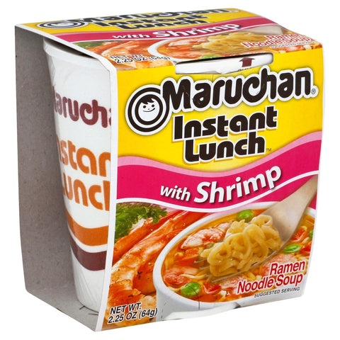 Maruchan Instant Lunch Cup Soup Shrimp - 2.25 OZ 12 Pack