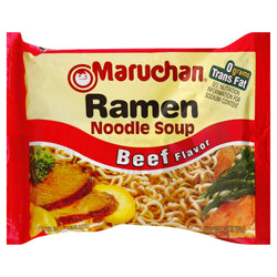 Maruchan Ramen Noodle Soup Beef - 3 OZ 24 Pack (24 Total)