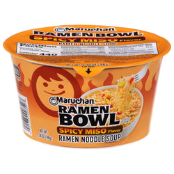 Maruchan Bowl Asian Spicy Miso - 3.38 OZ 6 Pack