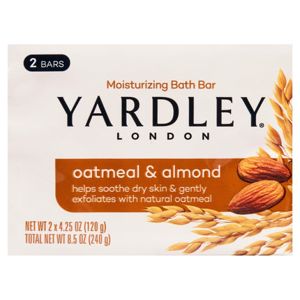 Yardley Soap Bar Oat & Almond - 8.5 OZ 12 Pack
