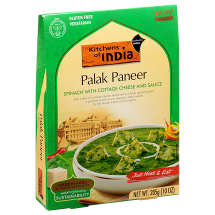 Kitchen India Spinach With Cottage Cheese And Sauce Palak Paneer - 10 OZ 6 Pack