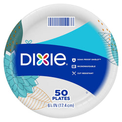 Dixie 6 7/8" Paper Plates - 50 CT 12 Pack