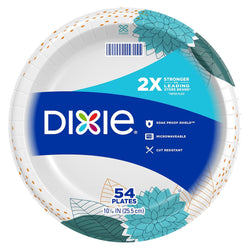 Dixie 10 1/16" Paper Plates - 54 CT 5 Pack