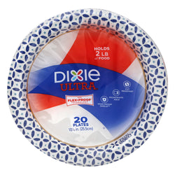 Dixie Ultra 10 1/16" Paper Plates - 20 CT 8 Pack