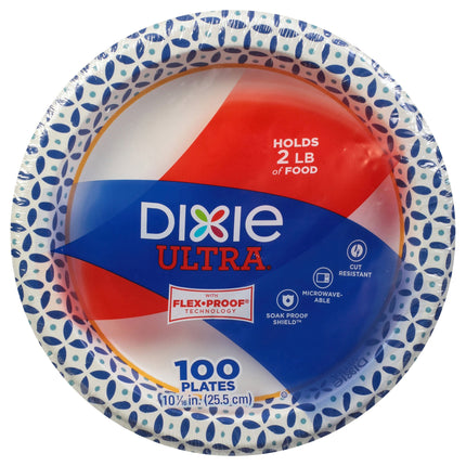 Dixie Ultra 10 1/16" Paper Plates - 100 CT 4 Pack